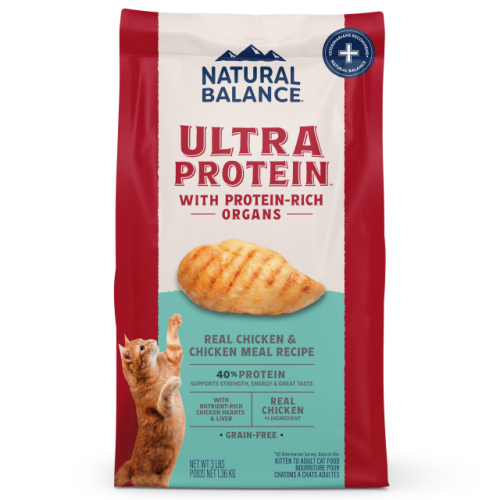 [斷貨中, 未有返貨日期, 可預訂等貨到] Natural Balance Ultra Protein 雪山牌 無穀物頂級系 雞肉貓糧 Real Chicken & Chicken Meal Recipe 10lb {原裝行貨} (00685)